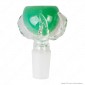 Grace Glass Braciere per Bong Dragon Paw mod. X1060JG in Vetro Lavorato Verde