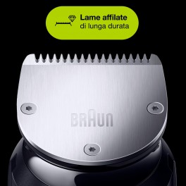 Braun Trimmer MGK7220 Rifinitore Multiuso Uomo 10in1 con Rasoio
