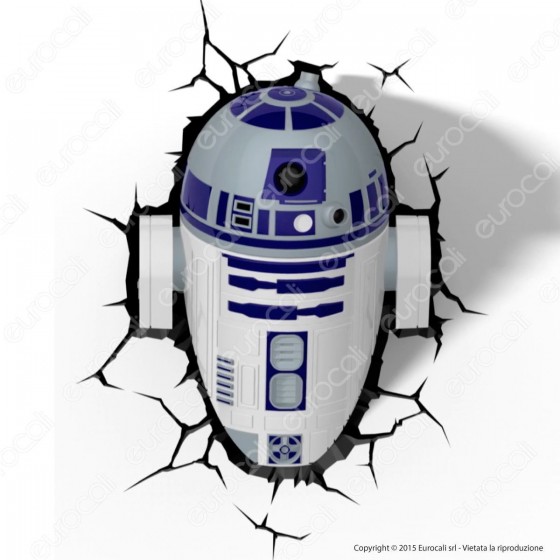 3D Light Fx Star Wars R2-D2 - Lampada LED a Batteria