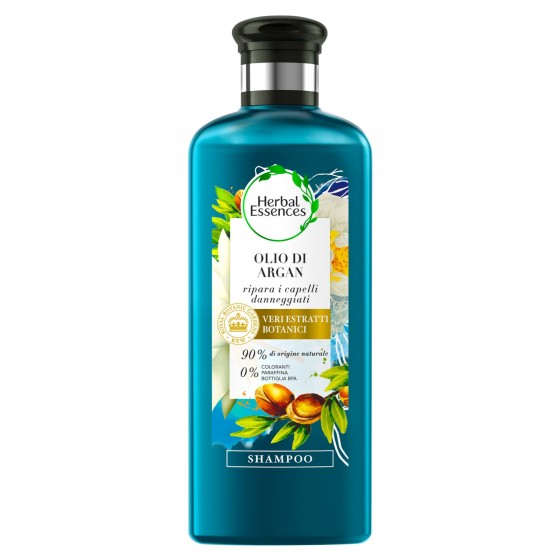 Herbal Essences Shampoo Capelli Danneggiati Riparatore con Olio di Argan - Flacone da 250ml