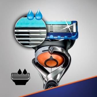 Gillette Fusion5 ProGlide Rasoio da Uomo - Blister con Rasoio e 9
