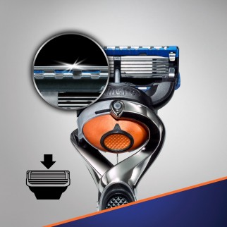 Gillette Fusion5 ProGlide Rasoio da Uomo - Blister con Rasoio e 9