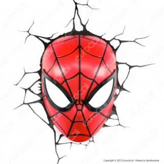 3D Light Fx Marvel Avengers Spiderman - Lampada LED a Batteria