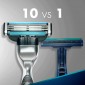 Immagine 5 - Gillette Mach3 Lamette di Ricambio con 3 Lame per Rasoio Uomo -