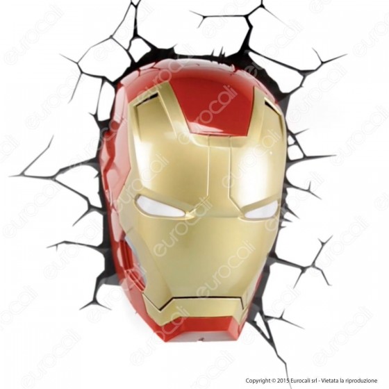 3D Light Fx Marvel Avengers Ironman - Lampada LED a Batteria