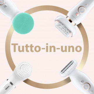 Braun Silk-épil 9 300 Beauty Set e Sistema FaceSpa con 8 Accessori