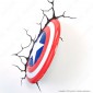 3D Light Fx Marvel Avengers Scudo Di Capitan America - Lampada LED a Batteria [TERMINATO]