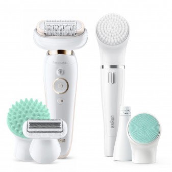 Braun Silk-épil 9 300 Beauty Set e Sistema FaceSpa con 8 Accessori