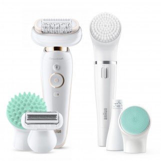 Braun Silk-épil 9 300 Beauty Set e Sistema FaceSpa con 8 Accessori
