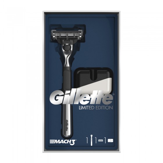 Gillette Mach3 Rasoio Uomo con 3 Lame Edizione Limitata Confezione Gillette Mach3 Rasoio Uomo con 3 Lame Edizione Limitata Confezione