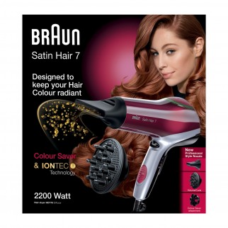 Braun Asciugacapelli Satin Hair 7 SensoDryer HD785 con Beccuccio