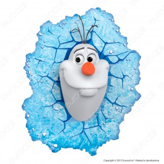 3D Light Fx Disney Olaf di Frozen - Lampada LED a Batteria [TERMINATO]