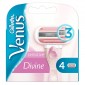 Gillette Venus Divine Sensitive Lamette di Ricambio per Rasoio Donna - Confezione da 4 Pezzi