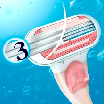 Gillette Venus Divine Sensitive Lamette di Ricambio per Rasoio Donna