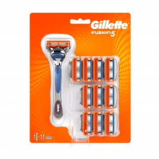 Gillette Fusion5 Rasoio 5 Lame e Lamette di Ricambio - Confezione con