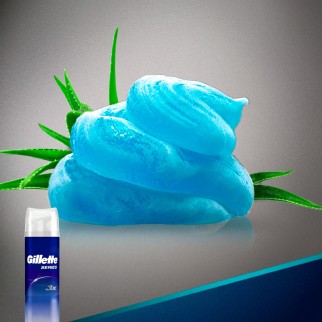 Gillette Series Gel da Barba Pelle Sensibile con Aloe - 6 Flaconi