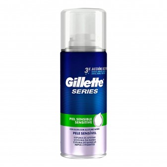 Gillette Series Gel da Barba Pelle Sensibile con Aloe - 6 Flaconi