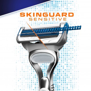 Gillette SkinGuard Sensitive Rasoio per Pelle Sensibile - Confezione