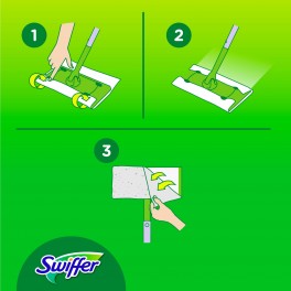 Swiffer Dry Parquet Panni Catturapolvere per Superfici in Legno -