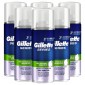 Gillette Series Gel da Barba Pelle Sensibile con Aloe - 6 Flaconi Formato Viaggio da 100ml