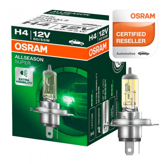 Lampadine Osram H4 ALLSEASON Super