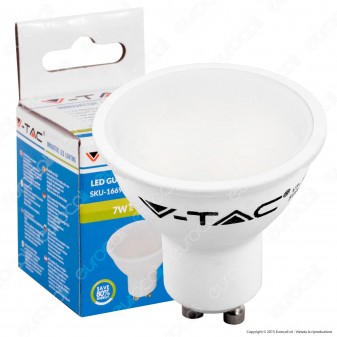 V-Tac VT-2887 D Lampadina LED GU10 7W Faretto Spotlight Dimmerabile