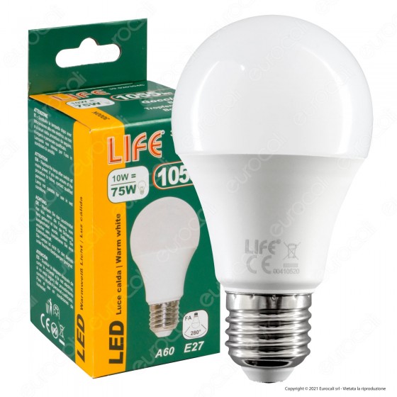 Life Lampadina LED E27 10W Bulb A60 - mod. 39.920304C / 39.920304N / Life Lampadina LED E27 10W Bulb A60 - mod. 39.920304C / 39.920304N /