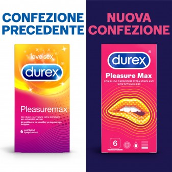 Preservativi Durex Pleasuremax - Scatola 6 / 12 pezzi