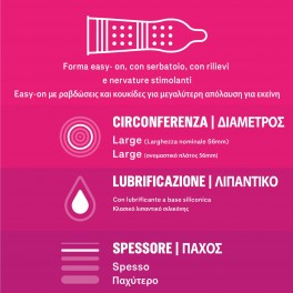 Preservativi Durex Pleasure Max con Forma Easy-On e Rilievi