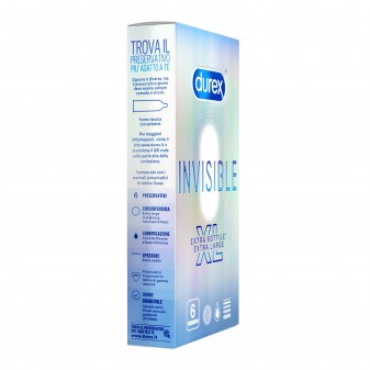 Preservativi Durex Invisible XL - Scatola da 6 pezzi
