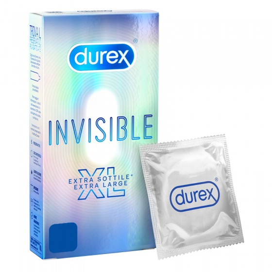 Preservativi Durex Invisible XL - Scatola da 6 pezzi Preservativi Durex Invisible XL - Scatola da 6 pezzi