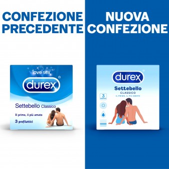 Preservativi Durex Settebello - Scatola 3 pezzi