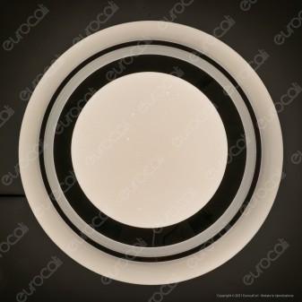 V-Tac VT-8473 Plafoniera LED 3in1 30W / 60W Forma Circolare Effetto Cielo Stellato con Telecomando