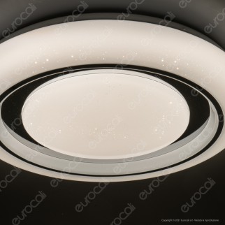 V-Tac VT-8473 Plafoniera LED 3in1 30W / 60W Forma Circolare Effetto Cielo Stellato con Telecomando