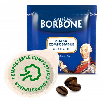 50 Cialde in Carta Caffè Borbone Miscela Blu