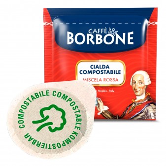 50 Cialde in Carta Caffè Borbone Miscela Rossa