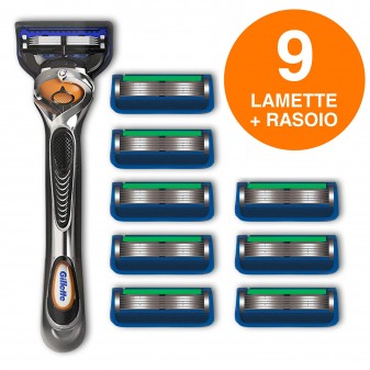 Gillette Fusion ProGlide Power Chrome Rasoio Da Uomo Con Tecnologia