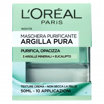 L'Oréal Paris Argilla Pura Maschera Viso Purificante all'Eucalipto