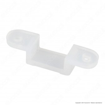 LEDCO Staffa in Silicone per Montaggio a Parete per Strisce LED
