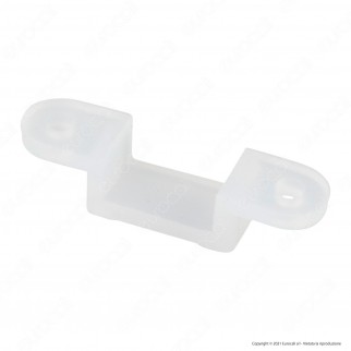 LEDCO Staffa in Silicone per Montaggio a Parete per Strisce LED