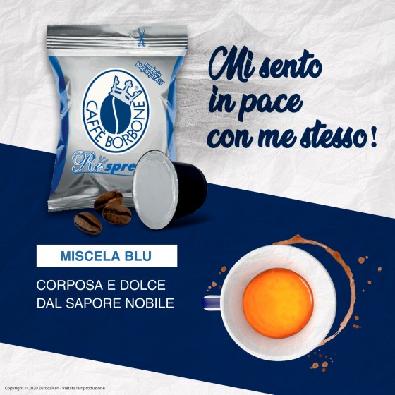 Capsule Compatibili Nespresso Borbone Respresso Miscela Blu