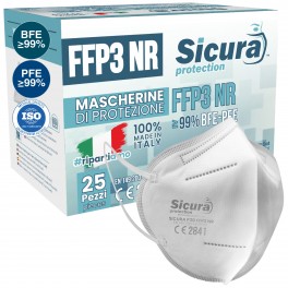[EBAY] 25 Mascherine Protettive Filtranti Monouso con Fattore di