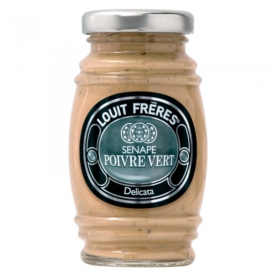 Louit Frères Salsa Senape Poivre Vert Delicata - Vasetto da 130g Louit Frères Salsa Senape Poivre Vert Delicata - Vasetto da 130g