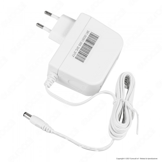 Led Line Alimentatore 12V 24W Bianco Plug&Play 2A con Jack 2.1 - mod. Led Line Alimentatore 12V 24W Bianco Plug&Play 2A con Jack 2.1 - mod.