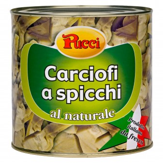 Pucci Carciofi a Spicchi al Naturale - Lattina da 2,5Kg