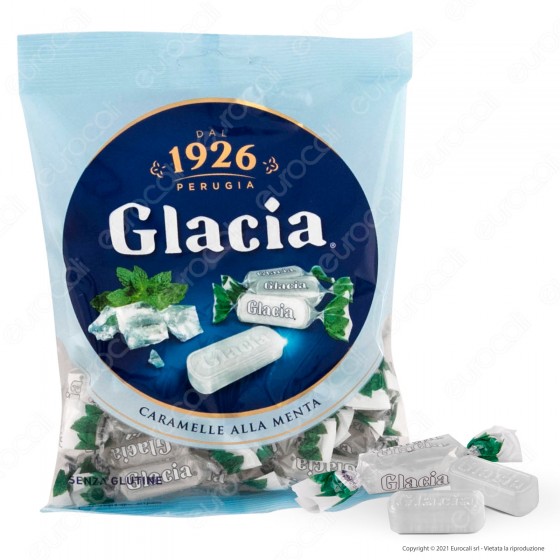 Caramelle Glacia Dure Ripiene al Gusto Menta Senza Glutine - Busta da Caramelle Glacia Dure Ripiene al Gusto Menta Senza Glutine - Busta da