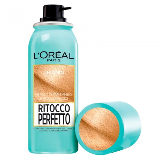 L'Oréal Paris Ritocco Perfetto Spray per Capelli Bianchi Colore Biondo L'Oréal Paris Ritocco Perfetto Spray per Capelli Bianchi Colore Biondo