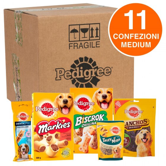 Pedigree Kit Snack e Biscotti Misti per Cani di Taglia Media - Pedigree Kit Snack e Biscotti Misti per Cani di Taglia Media -