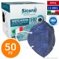 Sicura Protection 50 Mascherine Protettive Colore Blu Monouso con Fattore di Protezione Certificato FFP2 NR in TNT [TERMINATO]