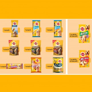 Pedigree Kit Snack e Biscotti Misti per Cani di Taglia Grande -